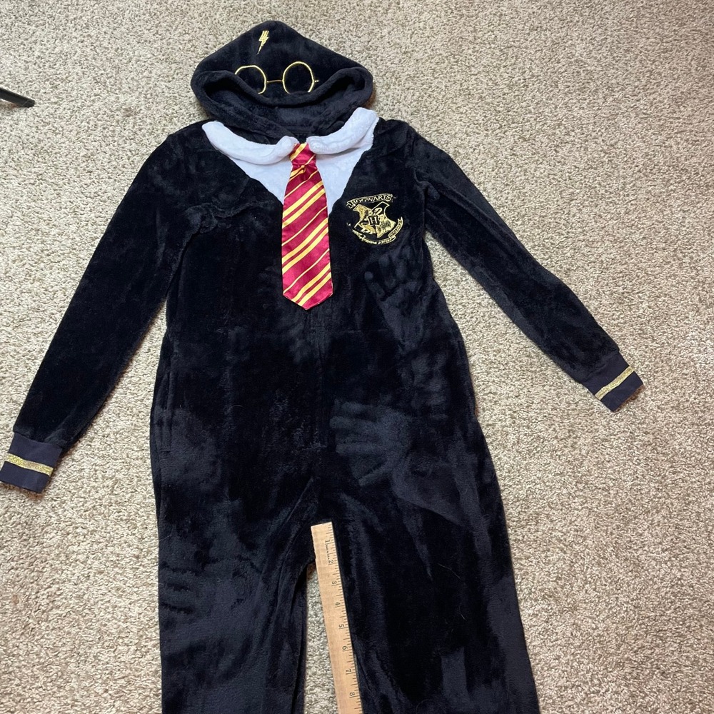 Harry Potter Hogwarts Uniform One Piece Pajamas XS 0-2 Hoodie Cosplay Costume